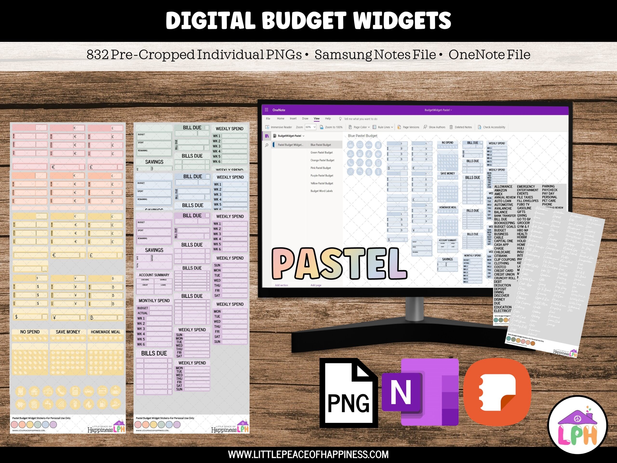 Samsung Notes Budget Template