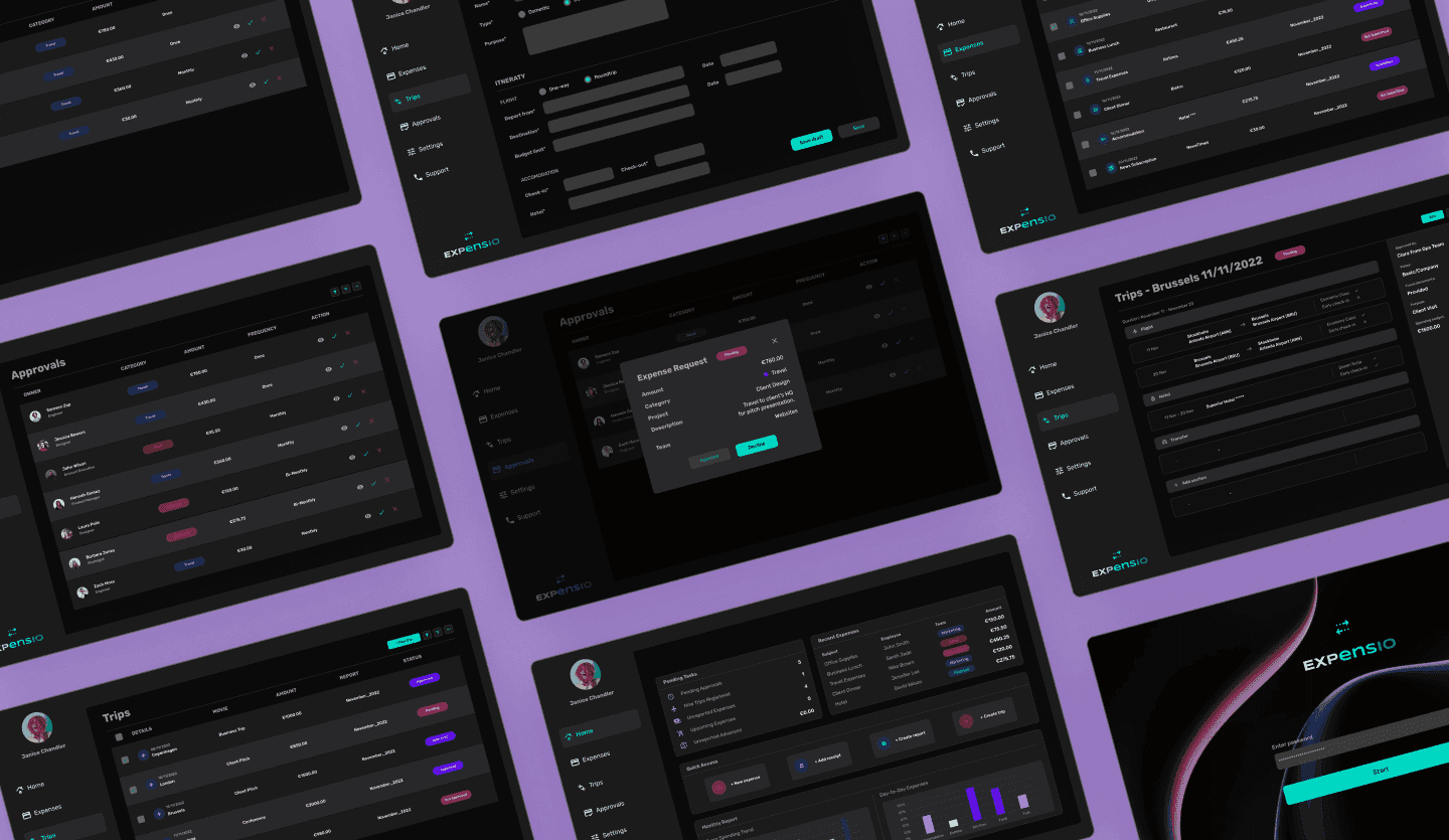 Expense Tracking Web App Template Expense Tracking UI Design 