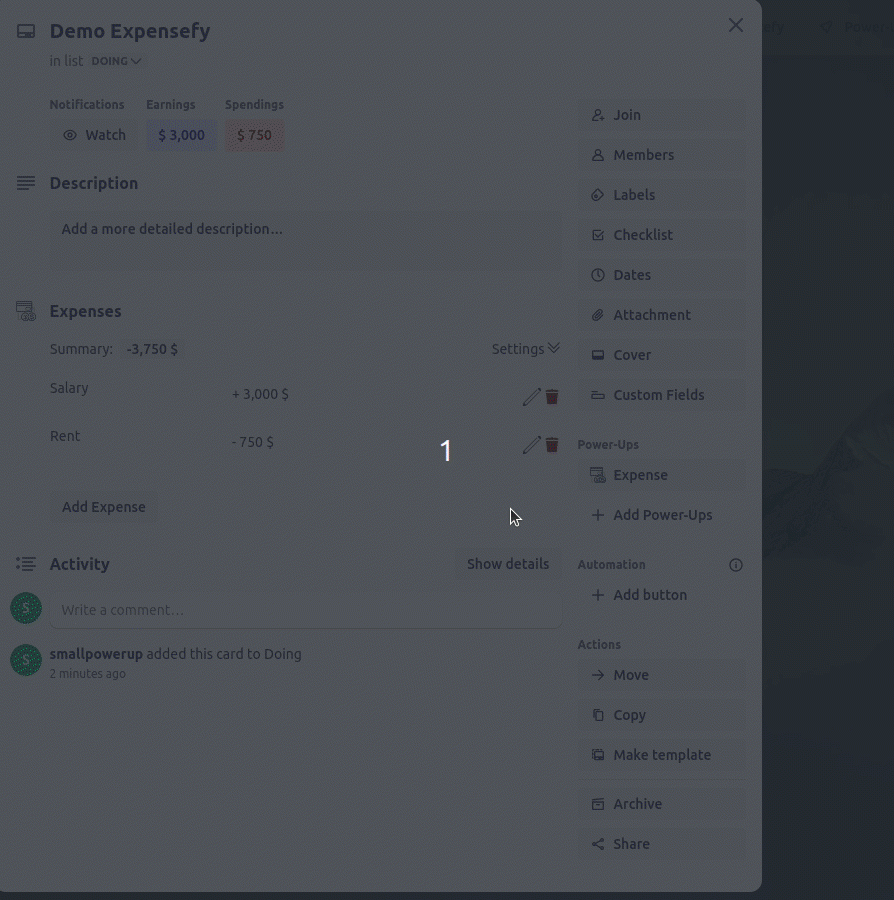Trello Budget Template