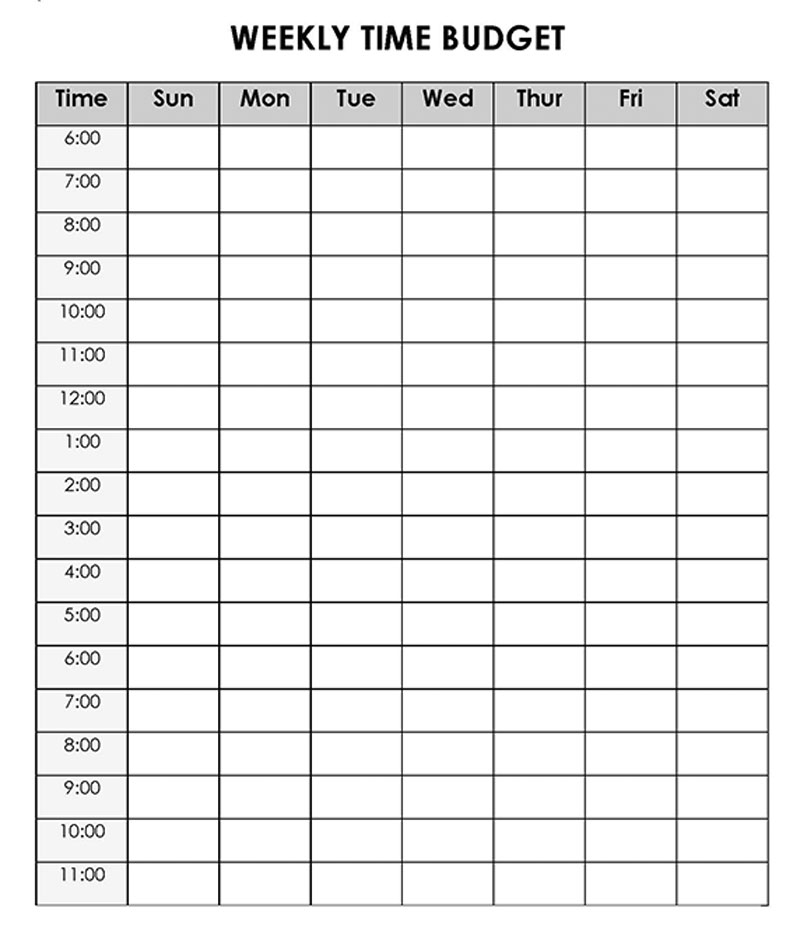 Printable Bi Weekly Budget Template