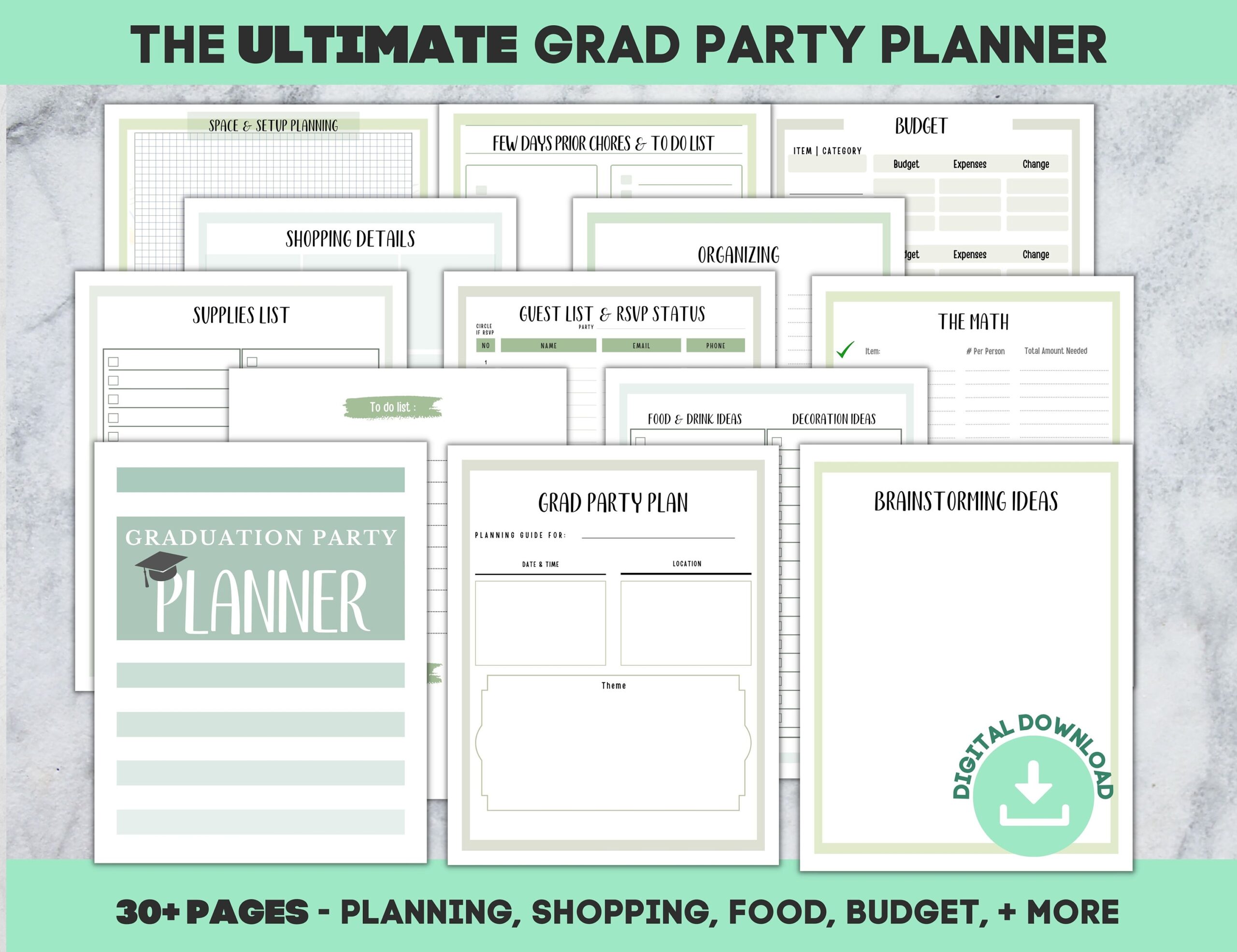 Graduation Budget Template