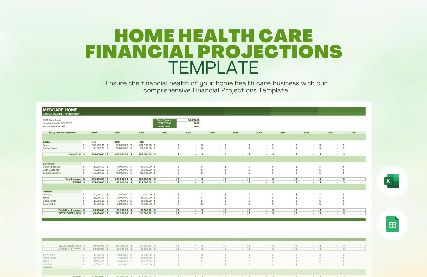 Care Home Budget Template