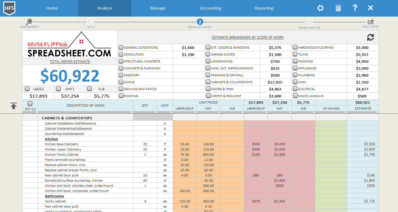 House Flipping Spreadsheet Software Reviews Demo U0026 Pricing 2025