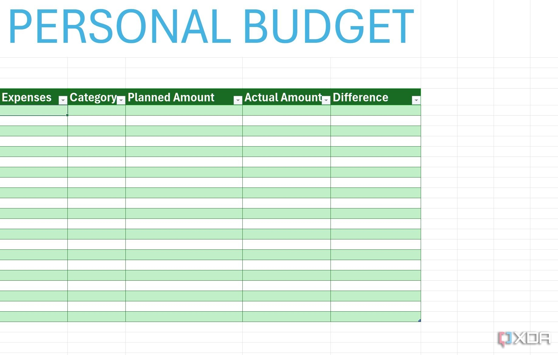 How I Built A Budgeting Template From Scratch In Excel