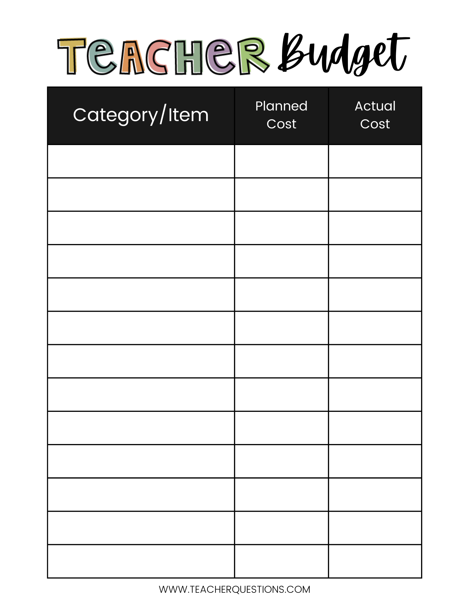 How To Budget For Your Classroom Teacher Questions Advice And 