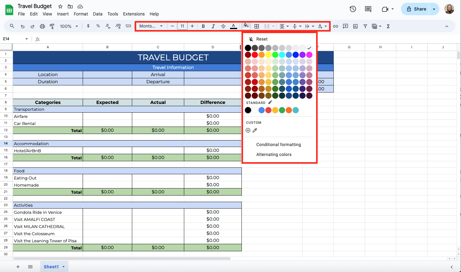 How To Create A Travel Budget Template In Google Sheets FileDrop How To Create A Travel Budget Template In Google Sheets FileDrop