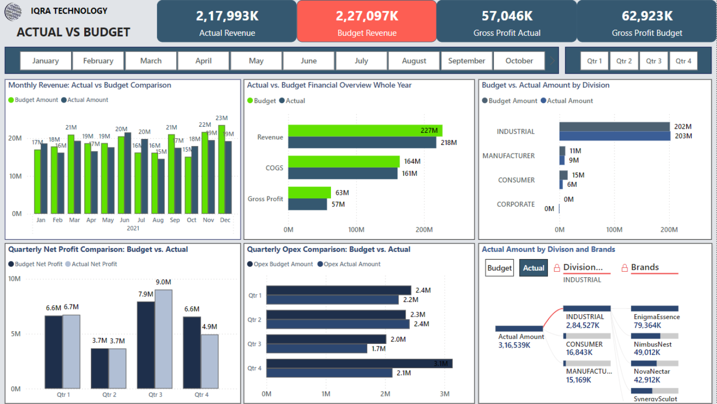 Microsoft Power BI Demo Iqra Technology