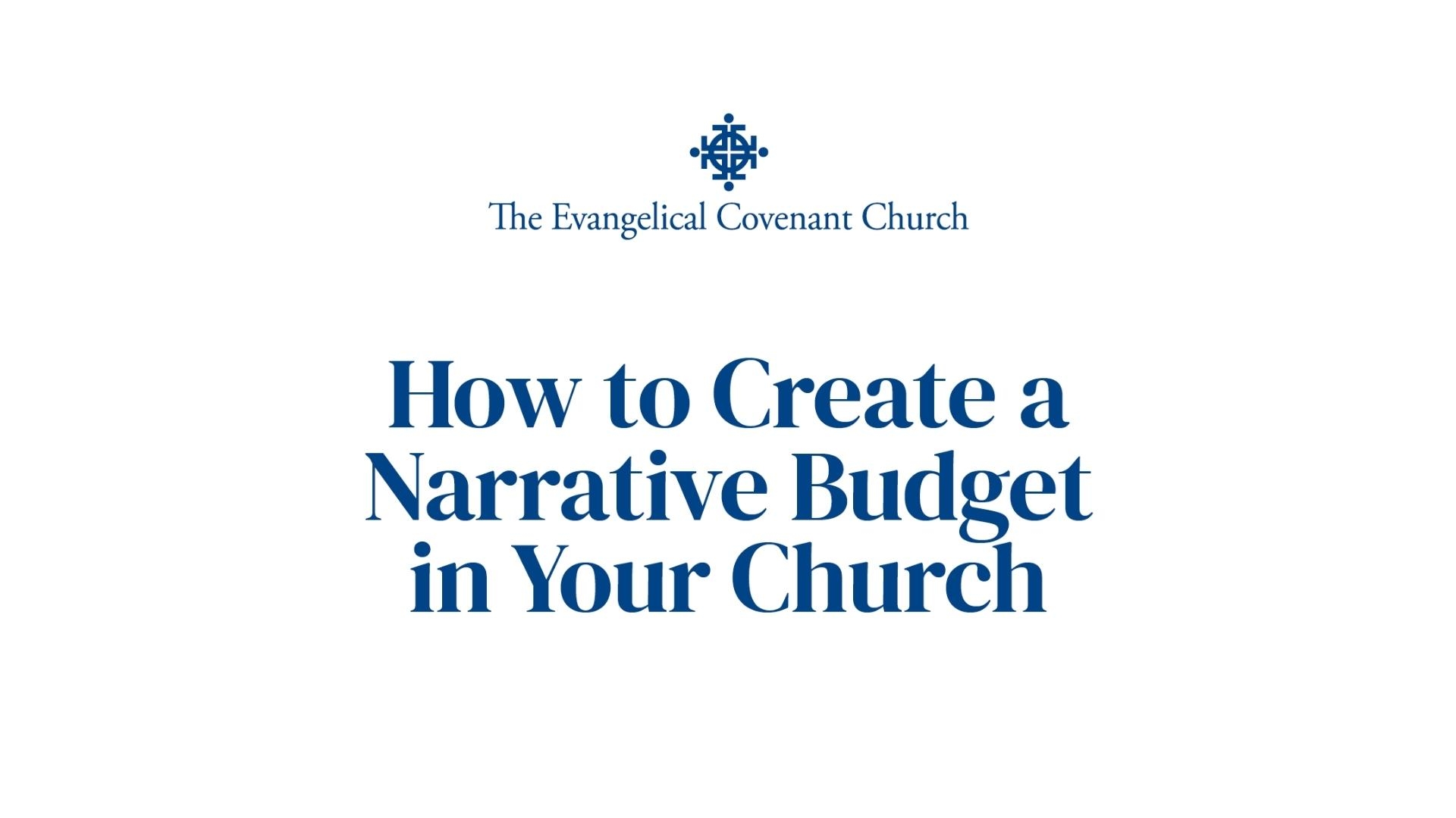 Church Narrative Budget Template