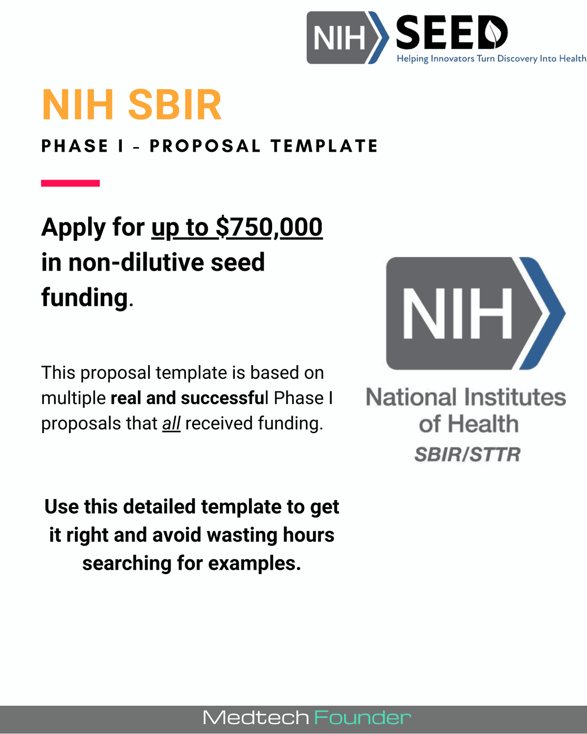 NIH SBIR Template 2025 Medtech Founder