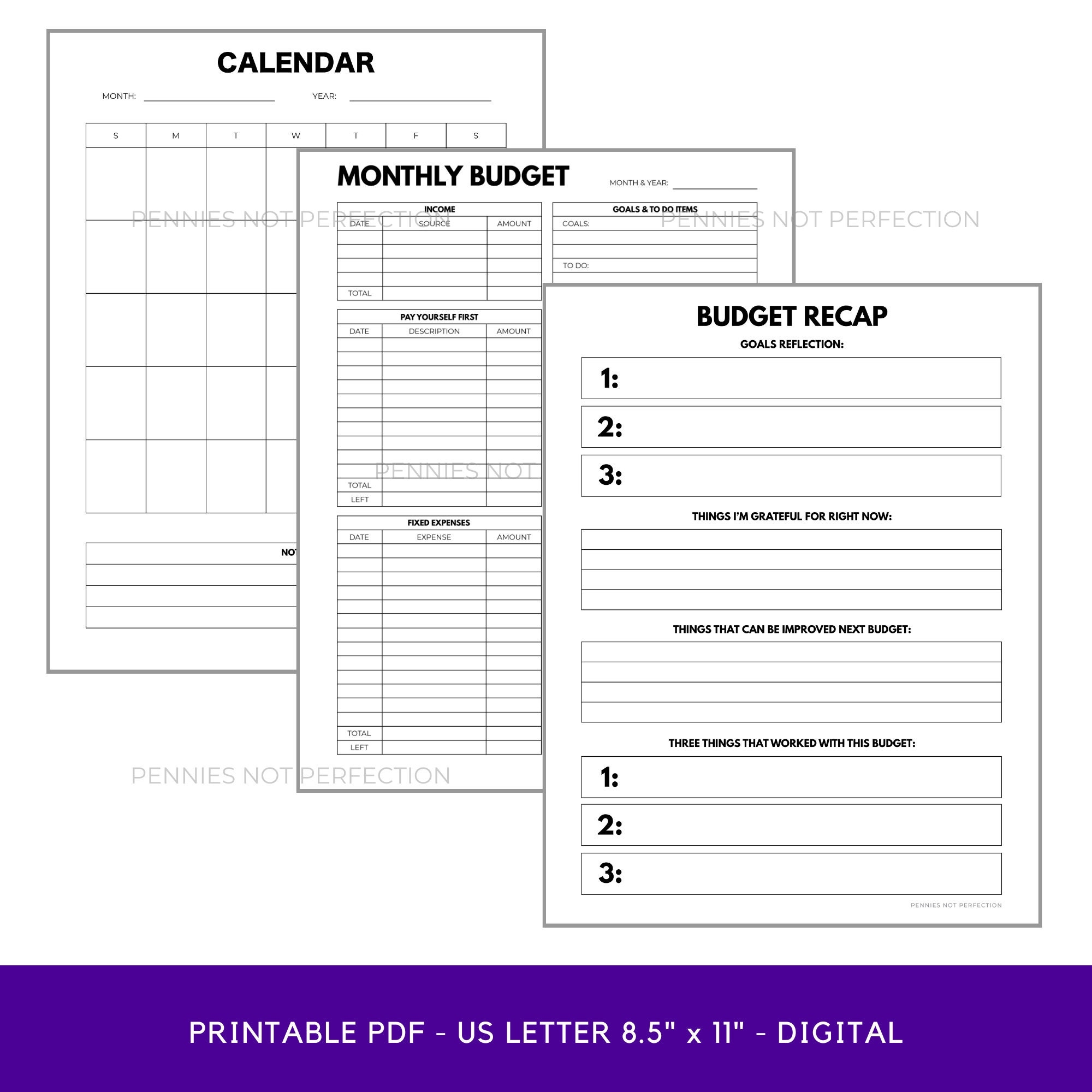 Pay Yourself First Budget Template