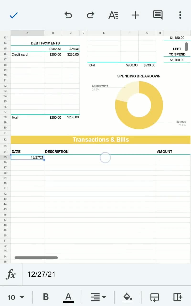Pay Yourself First Budget Spreadsheet Minimalist Worksheet Savings Guide