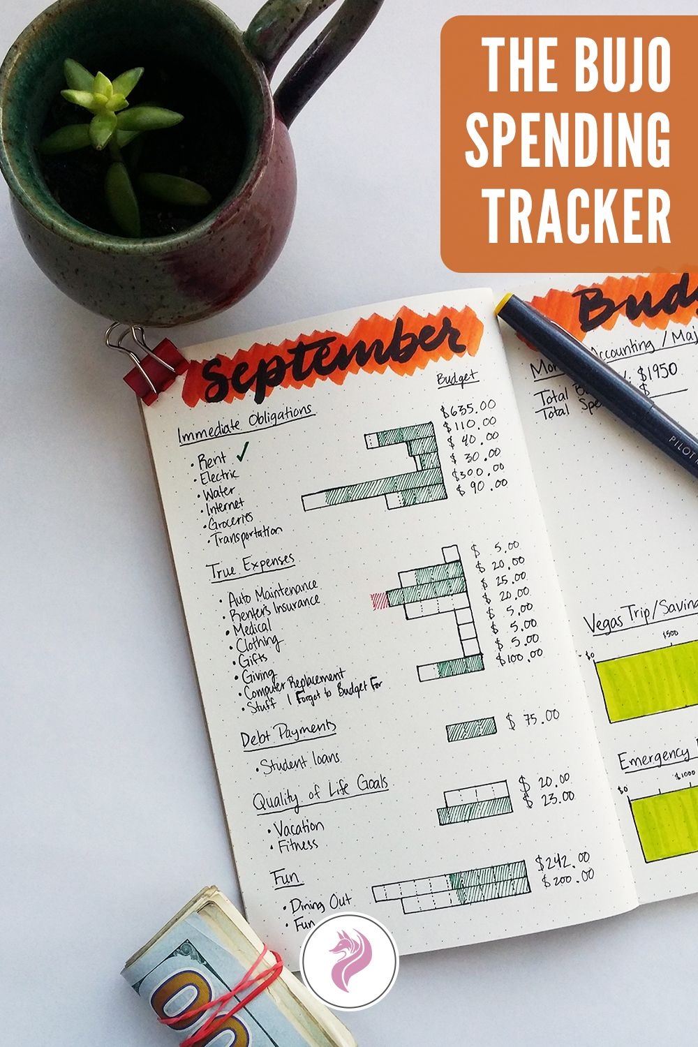 Pen And Paper Budget Template
