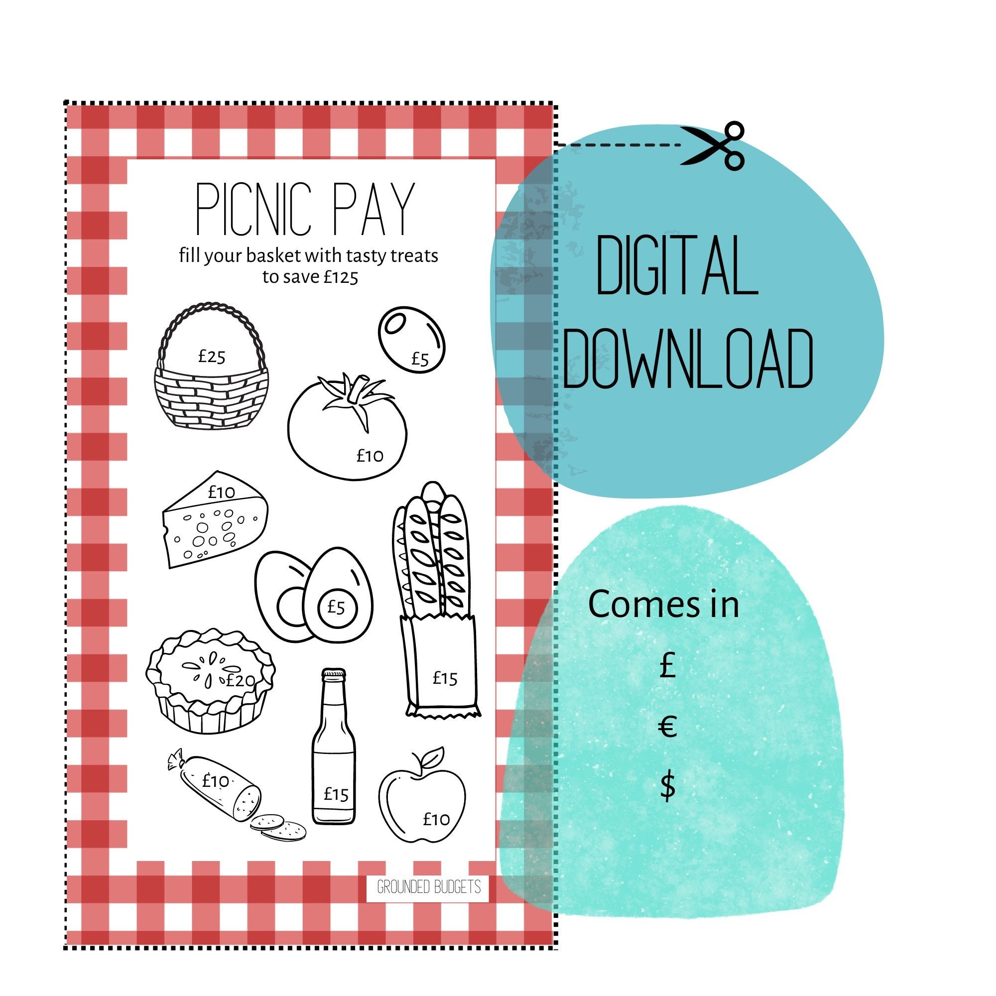 Picnic Budget Etsy