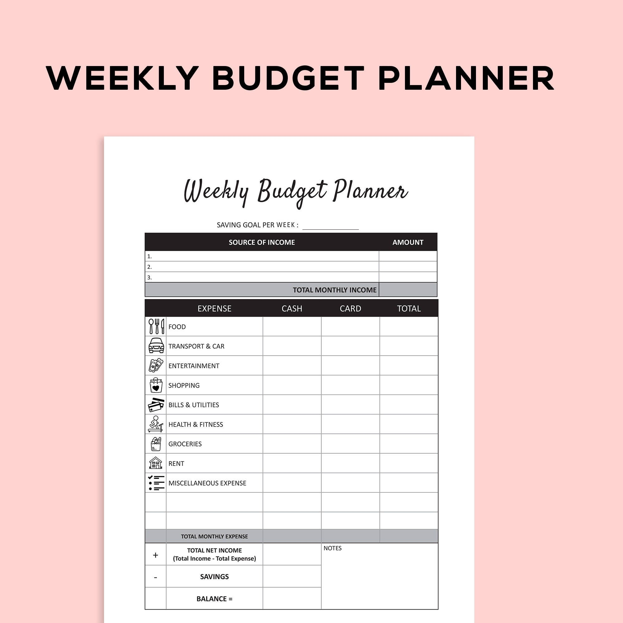 Ic Personal Budget Template
