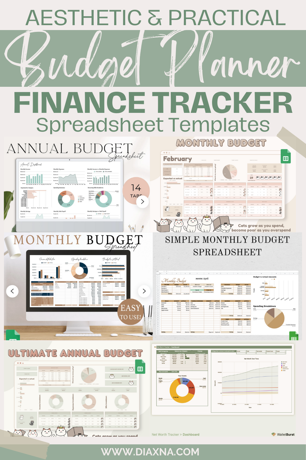 Ultimate Collection Of Budget And Finance Spreadsheet Trackers Explore Budgeting Templates DIAxNA