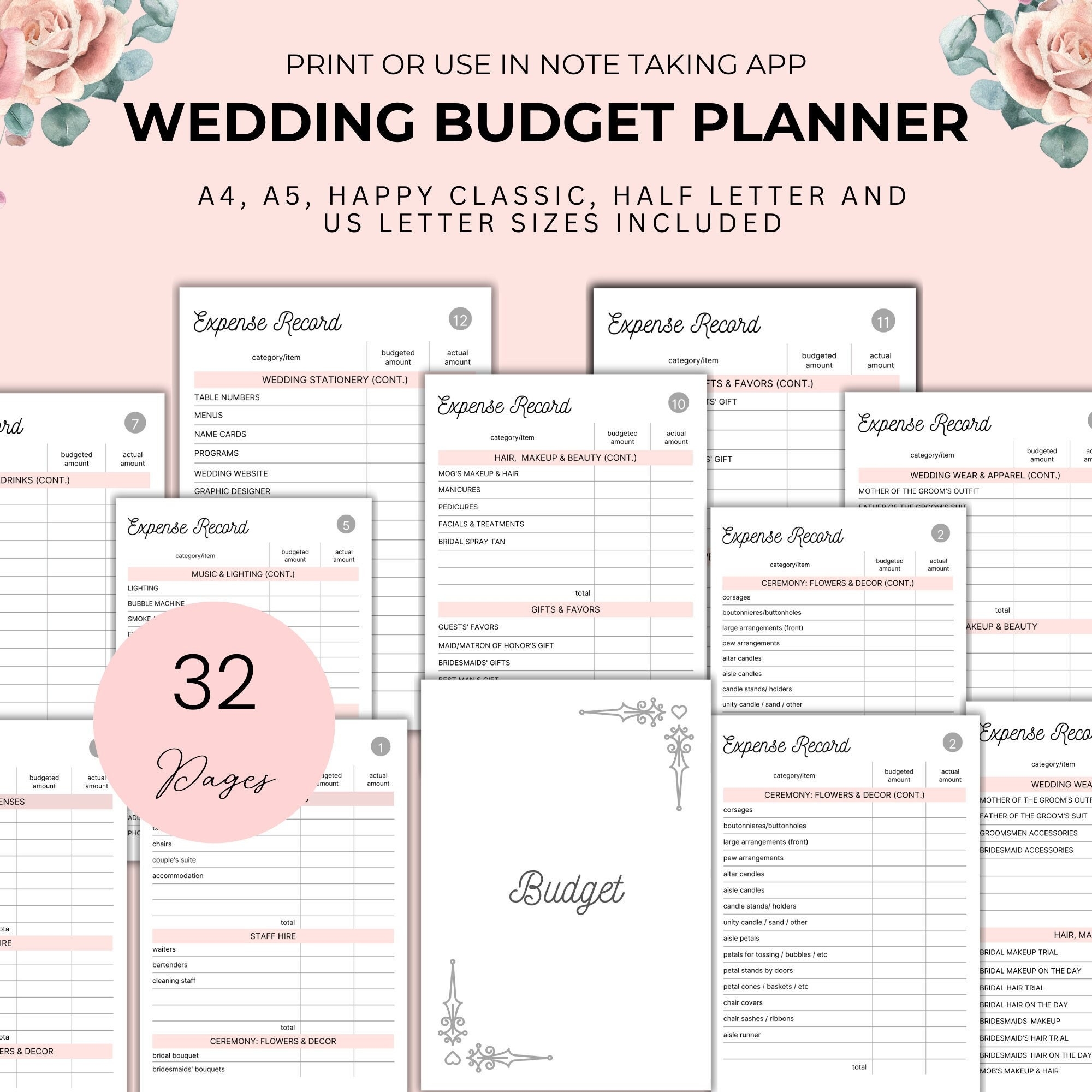 My Wedding Budget Template
