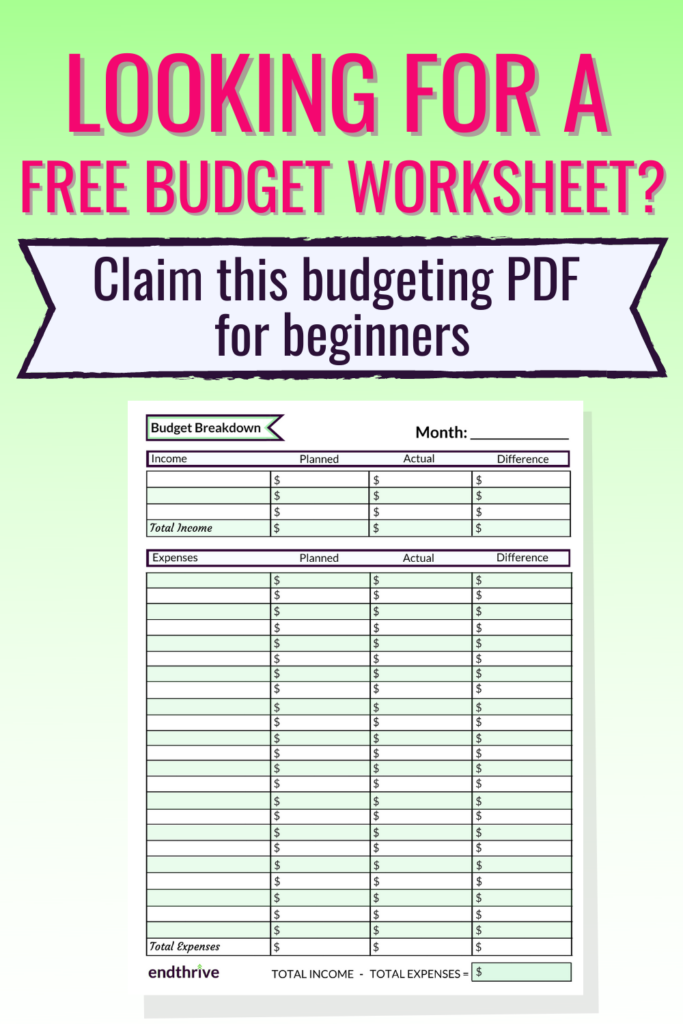Beginner Easy Budget Planner Free Printable Budgeting Worksheets … Beginner Easy Budget Planner Free Printable Budgeting Worksheets ...