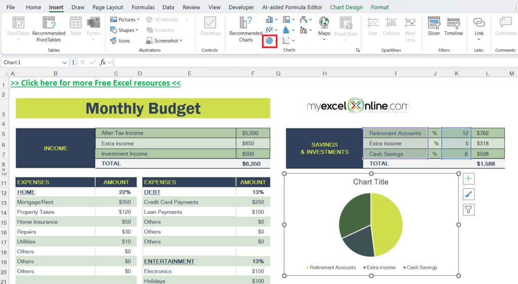 Budget Format Template Excel