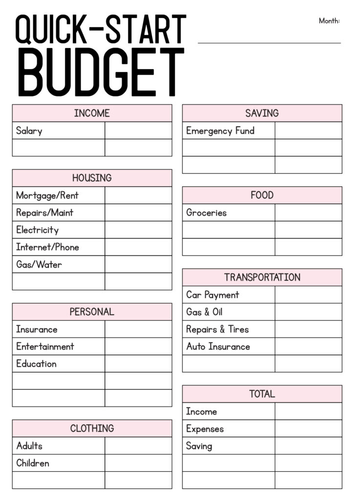Budget Worksheet Printable Dave Ramsey – Printable Dave Ramsey Budget – King Printables Budget Worksheet Printable Dave Ramsey - Printable Dave Ramsey Budget - King Printables