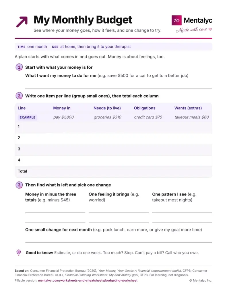 Budgeting Worksheet (Free PDF Download) Budgeting Worksheet (Free PDF Download)