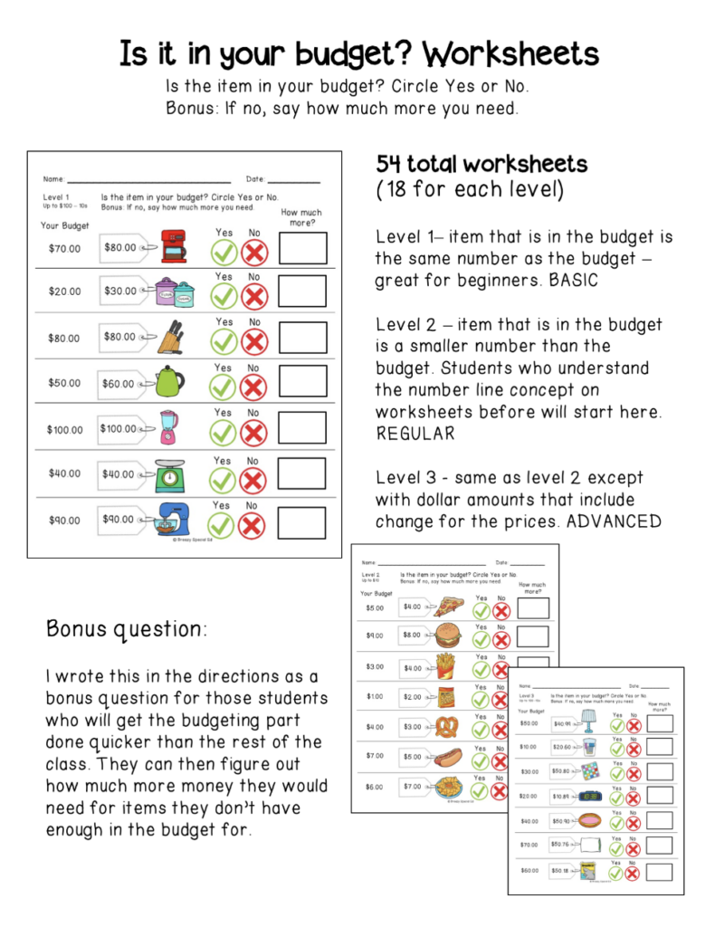 Do You Have Enough Money Worksheets Free - Free Worksheets Printable