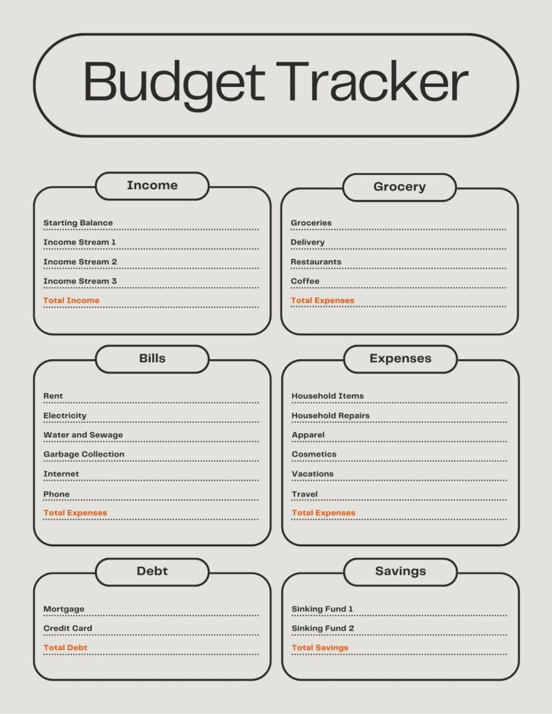 Free and customizable budget templates - Worksheets Library