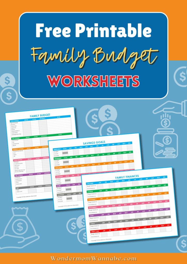 Free Budget Worksheets To Print - Free Printable Birthday Cards Coloring Pages