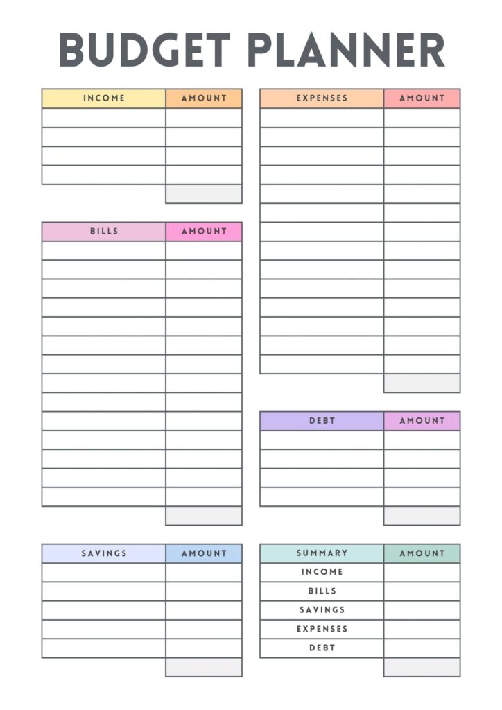 Free Download Monthly Budget Worksheet - Free Printable Monthly Budget Template Printable Monthly Budget